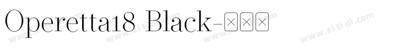 Operetta18 Black字体转换
